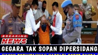 CEK FAKTA: Kapolri Seret Paksa Teddy Minahasa Karena Tak Sopan di Persidangan