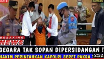 CEK FAKTA: Dianggap Kurang Sopan, Kapolri Seret Paksa Teddy Minahasa