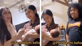 '2 Istri' Marshel Widianto Akhirnya Ketemu, Senyum Semringah Celine Evangelista dan Cesen eks JKT48 Bikin Riuh