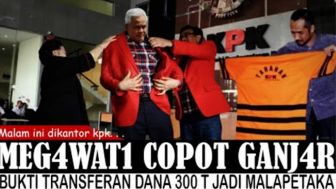 CEK FAKTA: Megawati Pecat Ganjar Pranowo Akibat Terkait Transaksi Mencurigakan Rp300 Triliun Kemenkeu