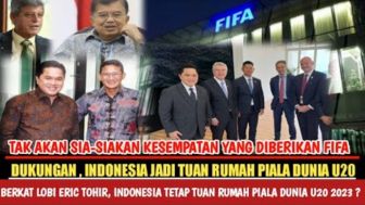 CEK FAKTA: Berkat Erick Thohir Lobi FIFA, Indonesia Tetap Jadi Tuan Rumah Piala Dunia U-20 2023?