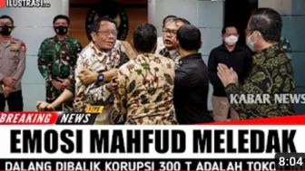 CEK FAKTA: Mahfud MD Ngamuk, Terungkap Dalang Korupsi Rp 300 T, Kaki Tangan Jokowi