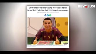 CEK FAKTA: Astaga, Cristiano Ronaldo Dukung Indonesia Tolak Israel Ikut Piala Dunia U-20 sampai Lelang Sepatu untuk Bikin Sekolah di Palestina?