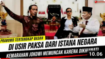 CEK FAKTA: Berkhianat!! Jokowi Usir Prabowo Subianto Dari Istana Negara