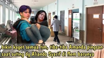 CEK FAKTA: Syuting Bareng Aliando, Amanda Manopo Tiba-tiba Pingsan