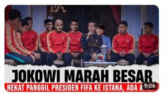 CEK FAKTA: FIFA Datang Lagi ke Indonesia, Presiden Joko Widodo Sampaikan Begini Kepada Presiden Federasi Sepak Bola Internasional
