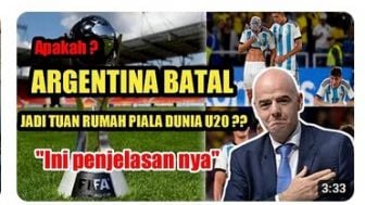 CEK FAKTA: Argentina Batal Jadi Tuan Rumah Piala Dunia U-20 2023, Video Unggahan Opiek Sport Salahgunakan Artikel Suara.com