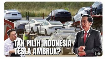 CEK FAKTA: Mobil Listrik Tesla Tidak Laku karena Karma Elon Musk kepada Indonesia?