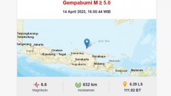 Gempa Sore Ini Guncang Jakarta hingga Yogyakarta, Pusatnya di Tuban