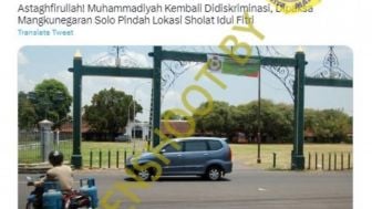 CEK FAKTA: Pura Mangkunegaran Tidak Berikan Izin Lokasi Salat Id kepada Warga Muhammadiyah?