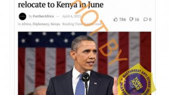 CEK FAKTA: Mantan Presiden Barack Obama Dapat Tugas Diplomasi Utusan Khusus dan Pindah ke Negara Kelahiran Ayahnya?
