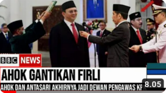 CEK FAKTA: Jokowi Tunjuk Ahok Gantikan Firli Bahuri Sebagai Ketua KPK