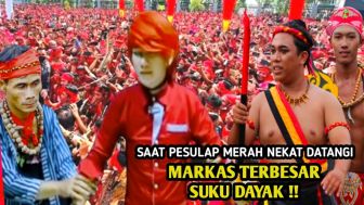 CEK FAKTA: Tantang Balik Ibu Ida Dayak, Pesulap Merah Nekat Datangi Markas Terbesar Suku Dayak