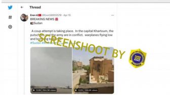 CEK FAKTA: Konflik Sudan 2023 Melibatkan Pesawat Udara Militer yang Terbang Rendah untuk Lakukan Pengeboman?