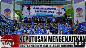 CEK FAKTA: Tinggalkan Anies, Partai Nasdem Putar Haluan Dukung Ganjar Pranowo