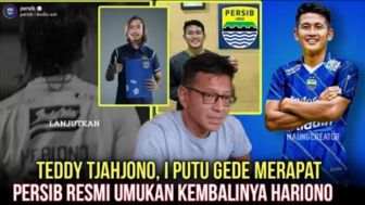 CEK FAKTA: Welcome Back! Persib Resmi Umumkan Kembalinya Hariono