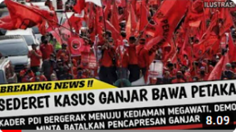 CEK FAKTA: Ribuan Kader PDIP Bergerak ke Rumah Megawati, Minta Pencapresan Ganjar Pranowo Dibatalkan