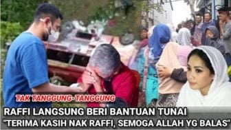 CEK FAKTA: Raffi Ahmad Berikan Bantuan ke Korban Bus Masuk Jurang di Guci, Benarkah?