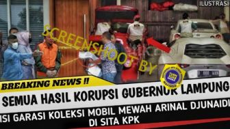 CEK FAKTA: Deretan Mobil Sport Gubernur Lampung Termasuk Ferrari Disita KPK?