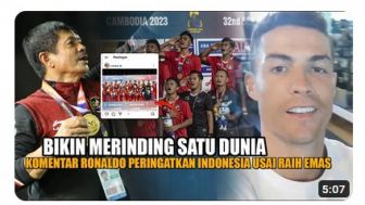 CEK FAKTA: Wejangan Ronaldo untuk Timnas Indonesia yang Raih Medali Emas SEA Games 2023 Bikin Merinding Sedunia?