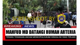 CEK FAKTA: Mahfud MD Datangi Rumah Arteria Dahlan Menyusul Ancaman saat  Rapat DPR?