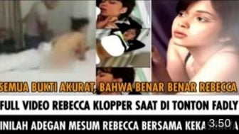 CEK FAKTA: Tangis Rebecca Klopper Pecah saat Fadly Faisal Putar Video Syur Dirinya