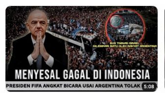 CEK FAKTA: FIFA Menyesal Coret Indonesia Jadi Host Piala Dunia U-20 2023, dan Ada Demo Bawa Poster Maradona di Argentina?