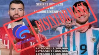 CEK FAKTA: Harga Tiket Laga Indonesia vs Argentina Paling Murah Rp 1,3 Juta
