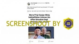 CEK FAKTA: Memuji Ganjar Pranowo Habis-Habisan, Maruf Amin Sebutkan Bacapres Ini Mirip Salah Satu Khalifah?