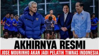 CEK FAKTA: Bisa Saja Ya, Jose Mourinho Bakal Menjadi Pelatih Timnas Indonesia untuk FIFA Matchday 2023?