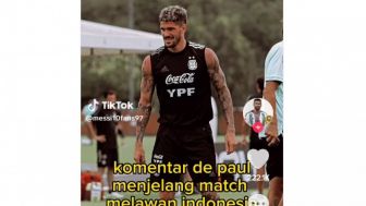 CEK FAKTA: Mungkinkan Pemain Bola Argentina Rodrigo De Paul Jiper Menghadapi Timnas Indonesia di FIFA Matchday 2023?