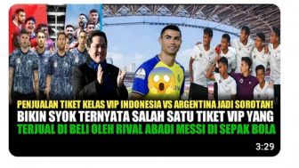 CEK FAKTA: Ah Masa, Cristiano Ronaldo Sampai Khusus Pesan Tiket Agar Bisa Nonton FIFA Matchday 2023 Indonesia vs Argentina?