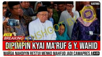 CEK FAKTA: Benarkah Wapres Maruf Amin dan Yenny Wahid Pimpin Warga Nahyidin Merestui Mahfud MD sebagai Cawapres Anies Baswedan?