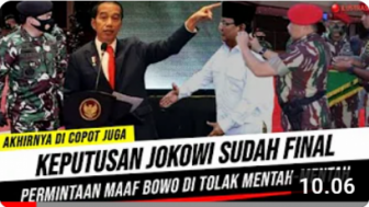 CEK FAKTA: Jokowi Copot Menteri Pertahanan Prabowo Subianto