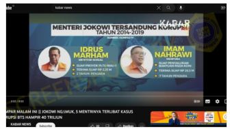 CEK FAKTA: Benarkah Jumlah Menteri dalam Kabinet Presiden Joko Widodo yang Terlibat Kasus Korupsi BTS Mencapai 5 Orang?