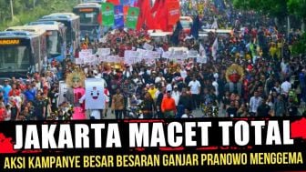 CEK FAKTA: Jakarta Macet Total, Ribuan Orang Turun ke Jalan Dukung Ganjar Pranowo Maju Pilpres 2024