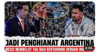 CEK FAKTA: Lionel Messi Tidak Berlaga Bersama Timnas Argentina Demi Membela Indonesia?