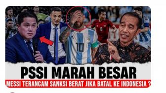 CEK FAKTA: Ada-ada Saja, Lionel Messi Terancam Sanksi di Negaranya Bila Menolak Main Bola di Indonesia untuk FIFA Matchday 2023?