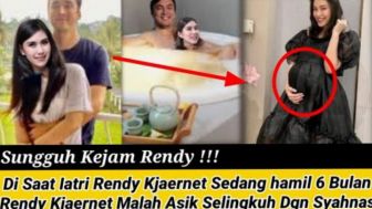 CEK FAKTA: Asik Selingkuh dengan Syahnaz, Istri Rendy Kjaernett Ternyata Sedang Hamil 6 Bulan