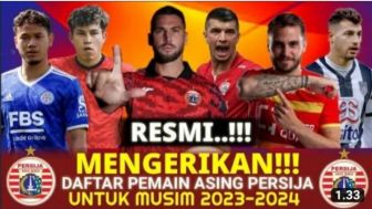 CEK FAKTA: Mengerikan! Persija Daftarkan 6 Nama Pemain Asing untuk Musim Depan