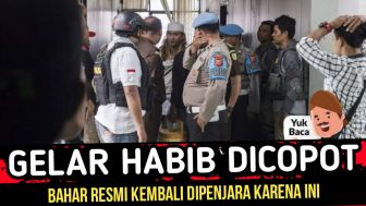 CEK FAKTA: Gelar Habib Bahar Dicopot, Kini Kembali Mendekam di Penjara