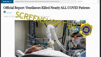 CEK FAKTA: Apa Betul Ventilator Memberikan Dampak Kematian Bagi Seluruh Pasien COVID-19?