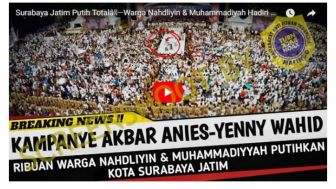 CEK FAKTA: Benarkah Ada Kampanye Akbar Pasangan Kontestasi Pemilu 2024 Anies Baswedan-Yenny Wahid di Surabaya?