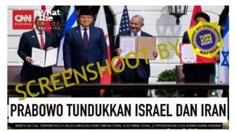 CEK FAKTA: Prabowo Subianto Berikan Mandat Agar Perang Israel dengan Palestina serta Iran Dihentikan?