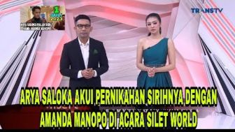 CEK FAKTA: Penonton Terkejut, Arya Saloka Akui Menikah Siri dengan Amanda Manopo di Acara Silet Awards