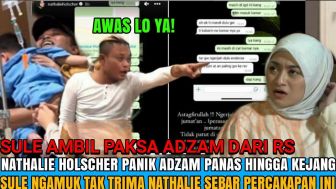 CEK FAKTA: Sule Ngamuk Chatnya Disebar, Langsung Ambil Paksa Adzam dari Nathalie Holscher