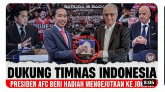CEK FAKTA: Apa Betul Presiden AFC Berikan Hadiah Khusus Kepada Presiden Joko Widodo Sehubungan Persepakbolaan?