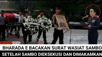 Benarkah Upacara Pemakaman Ferdy Sambo Dipimpin Langsung Oleh Bharada E dan Bacakan Surat Wasiat Mendiang?