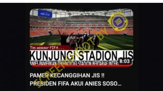 CEK FAKTA: Inspeksi JIS, Apa Hubungannya Presiden FIFA Sampai Berikan Pernyataan Anies Baswedan Calon Pemimpin Masa Depan?