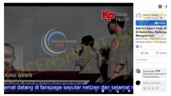 CEK FAKTA: Apakah Benar BEM UI Resmi Dibubarkan Terkait Komentar Terhadap  Presiden RI?